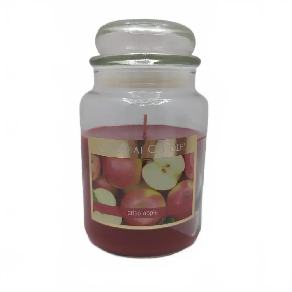 Colonial Candle Crisp Apple Large Jar Candle 18oz 2‎ Pack Fresh Apple Scent